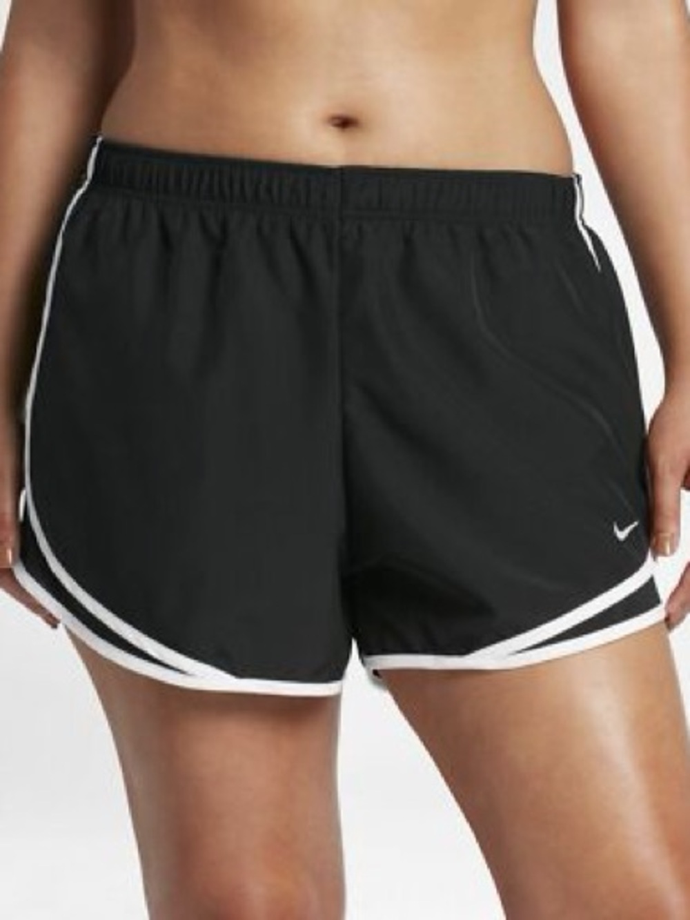 Nike Tempos Women's Black Running Shorts with Contrast Trim